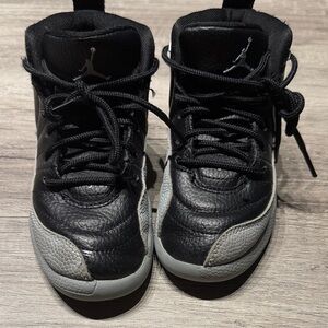 Jordan Kids Black and Gray Sneakers